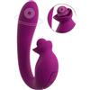 Javida Vibrator with Double Rotation Purple