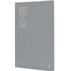 PRESTIGE & DELUXE Ricambio Interno Agenda Intempo Giornaliero 2027 cm. 17x24 fasciata in cartoncino grigio - pagine bianche + Omaggio Penna a scatto e segnalibro