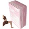 Generic Blocco yoga in schiuma EVA, leggero e antiscivolo, 15 x 23,1 x 7,6 cm | Bordi smussati, cuscino di supporto ad alta densità, design con texture di colori misti, per pilates, stretching