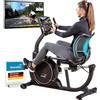 Skandika Ergometro Cykling P14 | cyclette con/senza touch screen e computer multimediale, fino a 150 kg, fino a 205 cm, altoparlanti, Bluetooth, connessione app, Kinomap