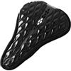 FACULX Coprisella Ciclismo Ergonomico per Mountain Bike | Gel silicone ecologico, scanalatura ventilata, riduce umidità, 28x20cm, nero resistente