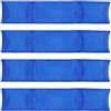 POPETPOP 4 Pezzi Sacchetto Portatile in Nylon Blu per Partite di Calcio | Sfere D'acciaio, Presa Sicura e Montaggio Rapido, per Scolastici e Incontri Rapidi