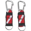 Springwillfly per bcd Gear connettore 13 cm per immersioni snorkeling per bcd Gear | Anello diviso rapido con una sola mano, contiene torce fischietti, bordo liscio senza sbavature, visibilità rossa