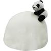 Genérico Copricasco Snowboard Panda Decorazione spessa per casco | Morbido per l'inverno, uomo, donna, bambino, ragazza, neve, sci, stagioni, freddo, attività all'aria aperta, attrezzatura da