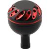BildeeMait Mulinello da pesca Rocker Knob Handle. 35MM Nero rosso Riparazione Pronto | Manopola a bilanciere per mulinello da pesca Shimano, per DAIWA, 30 mm, 35 mm, 38 mm, maniglia in metallo per mulinello da