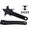 FACULX Guarnitura Bici 5 110BCD Alluminio Leggero Guarnitura Bici 5 | Lega alluminio leggera, 5 robusti, compatibilità 110BCD, ideale road e folding bike
