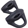 FACULX Cinghia Elastica per Pinne da Immersione in Gomma Antiscivolo | Gomma antiscivolo, ergonomia tallone, sicurezza immersioni, nero , adatto mare
