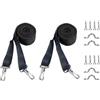 Generisch Set di cinghie Bimini - di fissaggio per tettoia | per ombreggiatura del ponte, sistema di fissaggio per coperture nautiche, accessori di fissaggio con cinghia rinforzata