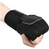 Generic Guanti imbottiti per arti marziali, mezze dita, con cinghie lunghe | Guantoni da boxe per sacco da boxe, kickboxing, arti marziali, allenamento sportivo, combattimento, protezione nocche