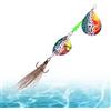 Generico Esche Spinner Per Persico Spigola Spinnerbaits Affondanti A Lungo Raggio | Artificiali Realistiche Con Lamelle E Amo Per Trota Persico Sole Luccio Walleye Persico Trota