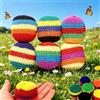 BildeeMait 6 gomitoli di cotone fatti a mano, per morbidi sacchi a maglia per | 6 gomitoli di cotone fatti a mano, per morbidi sacchi a maglia per allenamento dell'equilibrio e abilità di coordinazione