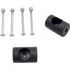 FACULX Kit Rivetto Pinne Apnea Acqua Salata Kit Rivetto Pinne Apnea | Acciaio e plastica, resiste salsedine, ideale per mare, montaggio per sicuro, durata lunga
