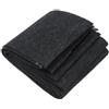 FACULX Tappetino Marino PVC Feltro Nero Usura Tappetino Marino PVC Feltro | Feltro + base PVC, antiscivolo per forte, assorbe acqua, protegge scafo, 20cm x 6m nero