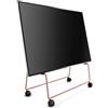 Lustrens Supporto TV mobile con ruote, 92x81x38 cm | Adatto per televisori a schermo piatto da 40-65 pollici | Design danese