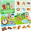 Dutown Puzzle Magnetico Animali per Bambini, Scena della Foresta, Giochi Montessori (Animal)