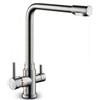 Miscelatore 3 vie EMILIA INOX SPAZZOLATO per purificatore