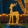 Leroy Merlin Renna luminosa natalizia da esterno H 200 cm oro rosa, 2400 led luce bianco caldo, alimentazione elettrica