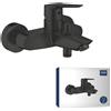 Grohe QuickFix Start miscelatore monocomando per vasca-doccia, installazione a parete, nero opaco - 322782432