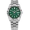 Alienwork IK Orologio Uomo Donna Calendario Cinturino in Metallo