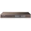 TP-LINK TP-Link TL-SG1016 switch di rete Non gestito Gigabit Ethernet (10/100/1000) 1U Nero TL-SG1016
