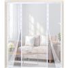YSJYYHP Zanzariera Magnetica Porta,Doppia Apertura Laterale,Tenda Zanzariera Porta Finestra 170x230cm,Tenda Calamita Zanzariere,Si Chiude da Sola,Ideale per Porte da Balcone,Cantine,Terrazze,Bianco