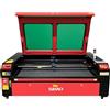 Sihao 130W Macchina per incisione laser co2 incisore laser taglio laser engraver laser cutter 1400x900mm 220v Europlug incisore legno pelle plastica acrilico tessuti ecc(130W Con serbatoio d'acqua)