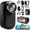 Kaelera Mini Action Cam 4K 32GB Body Cam 150° Telecamera Moto Portatile Action