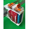 SOIXX Supporto DIN per Shelly Wave, Plus, Gen3, Gen4 e 2 WAGO, dritto bianco
