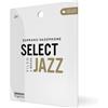 D'Addario Ance D'Addario Organic Select Jazz, taglio francese, per sax soprano, durezza 2 Hard, con custodie singole, confezione da 3