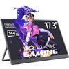 UPERFECT Monitor Portatile 17,3 Pollici 144Hz con Schermo IPS Full HD 1920 * 1080 Mini HDMI 2 USB C per PC Laptop Telefono Cellulare PS4/5 Switch Xbo, Display Mobile Compatibile con VESA