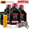 MOTUL - HIFLO - NGK Tagliando KTM Duke 890 2021 2022 2023 / Kit Olio Motul 7100 10W50 Filtro Candele