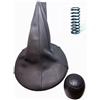 AUTOKIT Cuffia Leva del Cambio Grigia + Pomello Ghiera Specifica per Panda 169 2003 2011