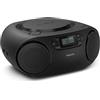 Philips TAZ2000 Lettore CD portatile con radio FM | Bluetooth 6.0, riproduzione USB, ingresso audio, Dynamic Bass Boost, altoparlanti stereo 6 W, alimentazione CA/batteria