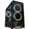 COUGAR DUOAIR RGB, case per PC mid-tower, colore nero, compatibile con formati Mini-ITX, Micro ATX e ATX, con pannello laterale in vetro temperato e parte frontale in mesh. Ulteriori dettagli disponibili