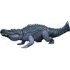 Mattel Jurassic World La Rinascita Gigantic Thrashers Purussaurus | Figura di dinosauro di grandi specie, giocattolo Dino con 2 attacchi di furia, gioco digitale tramite codice di scansione