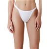 marcLuis Underwear Tanga Donna Confezione da 6 Pezzi Bianco e Nero 90% Cotone 10% Elastan Bielastico Dalila