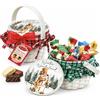 Flamigni - Torroncini Assortiti Morbidi - Cestino con Manico Christmas - 150g