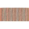 GBiancheria by Suardi LAOS Arancio Tappeto Passatoia - Ciniglia Morbida con Fondo Antiscivolo - Lavabile in Lavatrice - Design a Righe - Made in Italy (55x280cm)