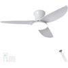 Dceinz Grande Ventilatore da Soffitto con Luce Soggiorno Dimmerabile Telecomando LED Lampadario Ventilatore Reversibile Silenzioso Dc Plafoniera Con Ventilatore 6 Velocità Intelligente Moderno