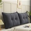 UWOBTN Cuscino da Lettura per Letto E Divano 60/70/90/100cm Cuscino Testata letto Grande Lettura Divano Cuscino Imbottito Supporto lombare Cuscini Rimovibile Schienale Cuscino da Parete(A3,60x55cm/26.6x21.6(