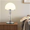 GHY Lampada Da Tavolo A LED Moderna In Stile Lampada Wagenfeld, Lampada Da Lettura, Lampada Da Comodino Camera Da Letto Bauhaus In Vetro Lampada Fungo Con 3 Modalità Di Luminosità, Soggiorno, Ristoranti