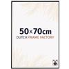 Dutch Frame Factory - Cornice 50x70 cm Nero Opaco - Plastica | Vetro acrilico antiriflesso, Montaggio a parete, Adatta per foto, poster o puzzle, Made in Holland