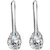 Homxi Pendenti Orecchini Donna,Orecchini Rame Donna Goccia D'Acqua con Zirconia Cubica Orecchini Donna Argento