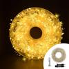 Wisdom Stringa 45 metri da 3000 Microled filo di rame Bianco Caldo con cavo argento Wisdom