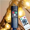 Wisdom Controller ricaricabile power bank USB per catena di luci e decorazioni Led fino a 31V DC 0,72W timer Nero con telecomando Wisdom