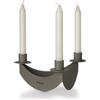 Arti&Mestieri Candelabro Giocoliere colore fango 21,5 x 21,5 x 10,5 cm di altezza