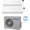 Samsung Climatizzatore Condizionatore Samsung WINDFREE PREMIÈRE Essential White Wifi Dual Split R32 Inverter 9000 + 18000 BTU con U.E. AJ052TXJ3KG/EU Classe A+++/A++ NOVITÁ 2026
