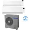 Samsung Climatizzatore Condizionatore Samsung WINDFREE PREMIÈRE Essential White Wifi Dual Split R32 Inverter 9000 + 18000 BTU con U.E. AJ068TXJ3KG/EU Classe A++/A+ NOVITÁ 2026