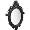 Generico Specchio da Parete Stile Castello 56x76 cm Nero,Nero,3.9kg,320359