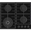 Hisense GG663BHF piano cottura Nero Da incasso 60 cm Gas 4 Fornello(i)